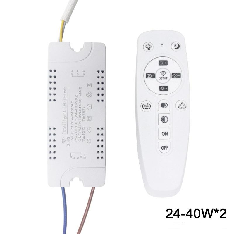 2.4G WIFI Safety Plastic Driver 15-24W Bluetooth Connection Lighting Power Transformer AC100-240VLED Ceiling Light Fixture
