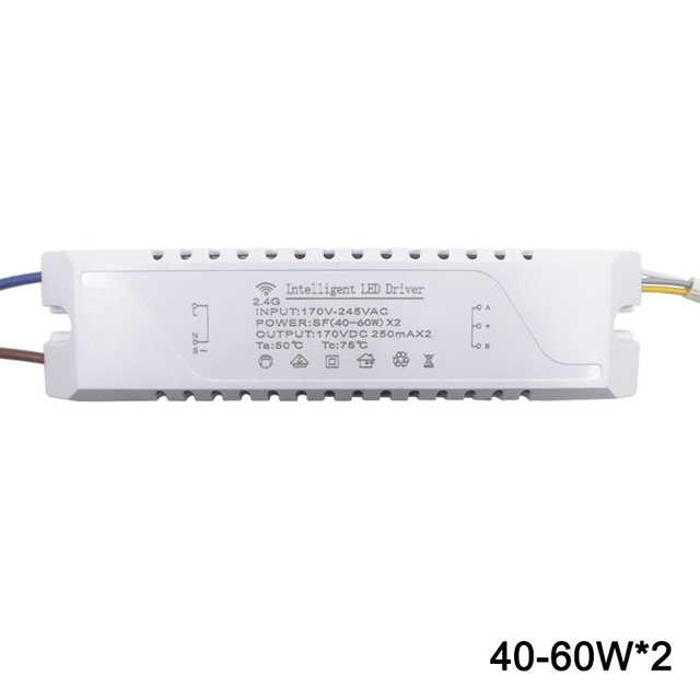 2.4G WIFI Safety Plastic Driver 15-24W Bluetooth Connection Lighting Power Transformer AC100-240VLED Ceiling Light Fixture