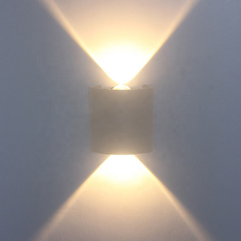 Outside Adjustable Up Down Step Corridor Cube Cylinder Garden Hotel Waterproof Cob Led Wall Lamps 220V Lighting Up And Down