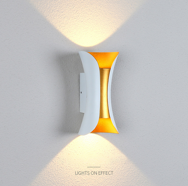 10w New Big Size Design Holiday Decoration Luxury Outdoor Indoor Waterproof Wall Lamp LED Wall Bracket Light IP65
