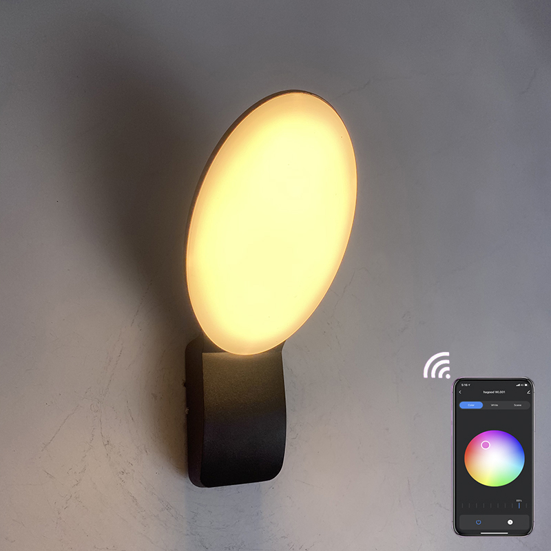 9W smart wall lamp intelligent lamps led light app control led light app control app controlled lighting Tuya App Outdoor wall lamp mobile phone remote control wall lamp