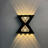 12W Letter Shaped Wall Lamp Up And Down Light Outdoor Led Wall Sconce Modern Outdoor Wall Sconce Black Outdoor Sconce Black Outdoor Wall Sconce