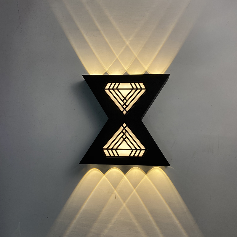 12W Letter Shaped Wall Lamp Up And Down Light Outdoor Led Wall Sconce Modern Outdoor Wall Sconce Black Outdoor Sconce Black Outdoor Wall Sconce