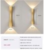 Groothandel Mode Decorate Indoor Zwart Goud Aluminium Acryl Ijzer Woonkamer LED Moderne Wandlamp