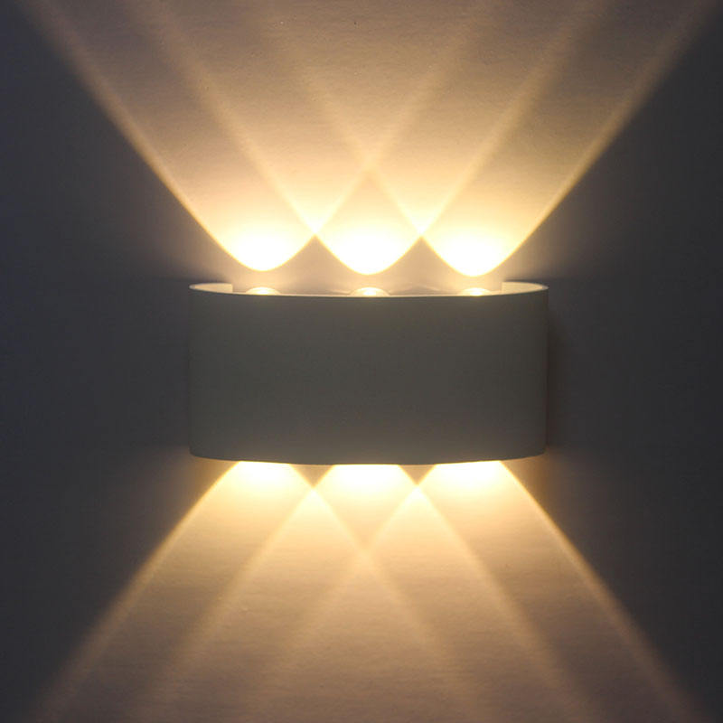 Led Wall Light Indoor Aluminum Decoration Interior Lighting Up And Down Waterproof Wall Light Outdoor Garden Wall Lamp