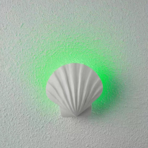 2023 Tropical style RGB 5W shell outdoor waterproof wall lamp Small aisle wall light for garden courtyard decoration