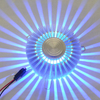LED 3W Aluminum Wall Light Round Embedded LED Chip RGB Colorful Sunflower Background Wall Decorative Wall Lamp