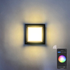 Smart IP65 outdoor light waterproof APP Controlled plastic garden waterproof lamp modern LED wall light wall mounted