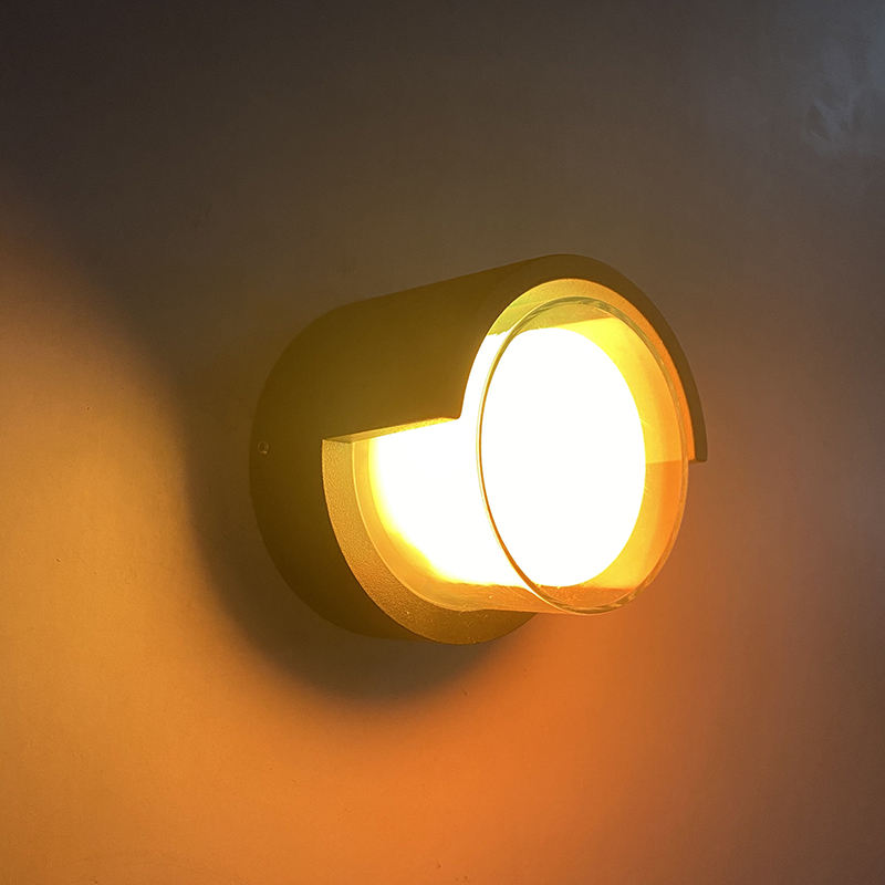 New 5W Good Waterproof Acrylic Led Wandlamp Outdoor Lighting Wall Sconce Rgb with Remote Control