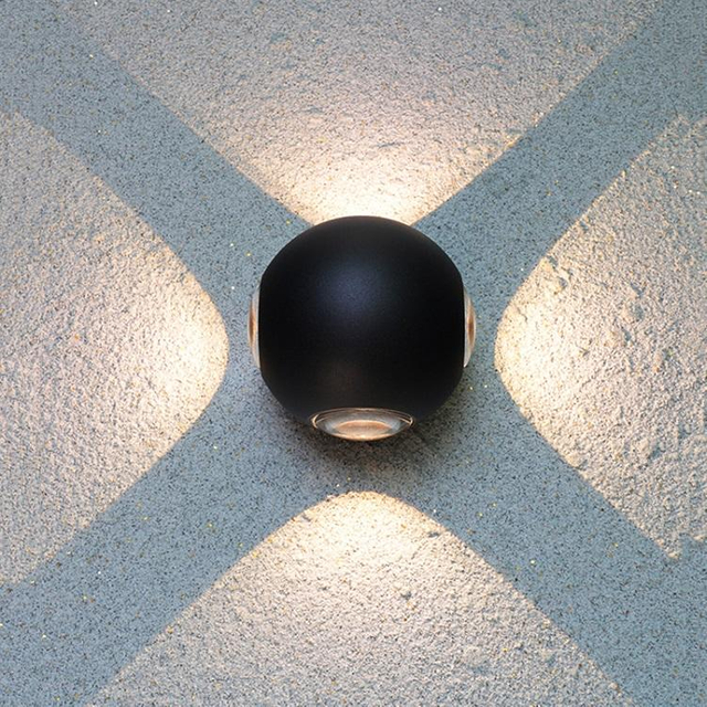 Decorative IP65 led lamp Spherical waterproof wall lamp and modern outdoor waterproof light Aluminum wandlampe