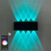 Smart home WiFi APP Controlled 85-265V RGBW IP65 aluminum waterproof led garden lamp smart led outdoor up and down wall light