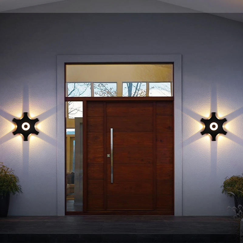 2023 Led Wall Lamp Aluminum Outdoor IP65 Waterproof Up Down Wall Light For Home Stair Bedroom Bedside Bathroom Corridor Lighting