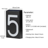 Digital Solar Lamp Digital Lamp House Number Light LED House Number Address Digital Wall Mounted Porch Lamp, with Battery Porch Lamp E