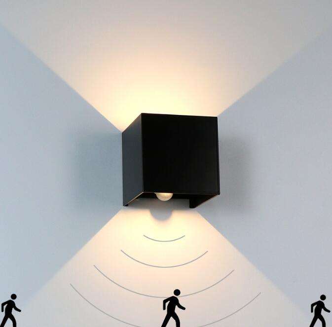 Led wall sconce lamp rgb indoor solar light Led Wandlamp Aluminium Outdoor IP65 Waterdicht Up Down Lighting outdoor led wall sconce
