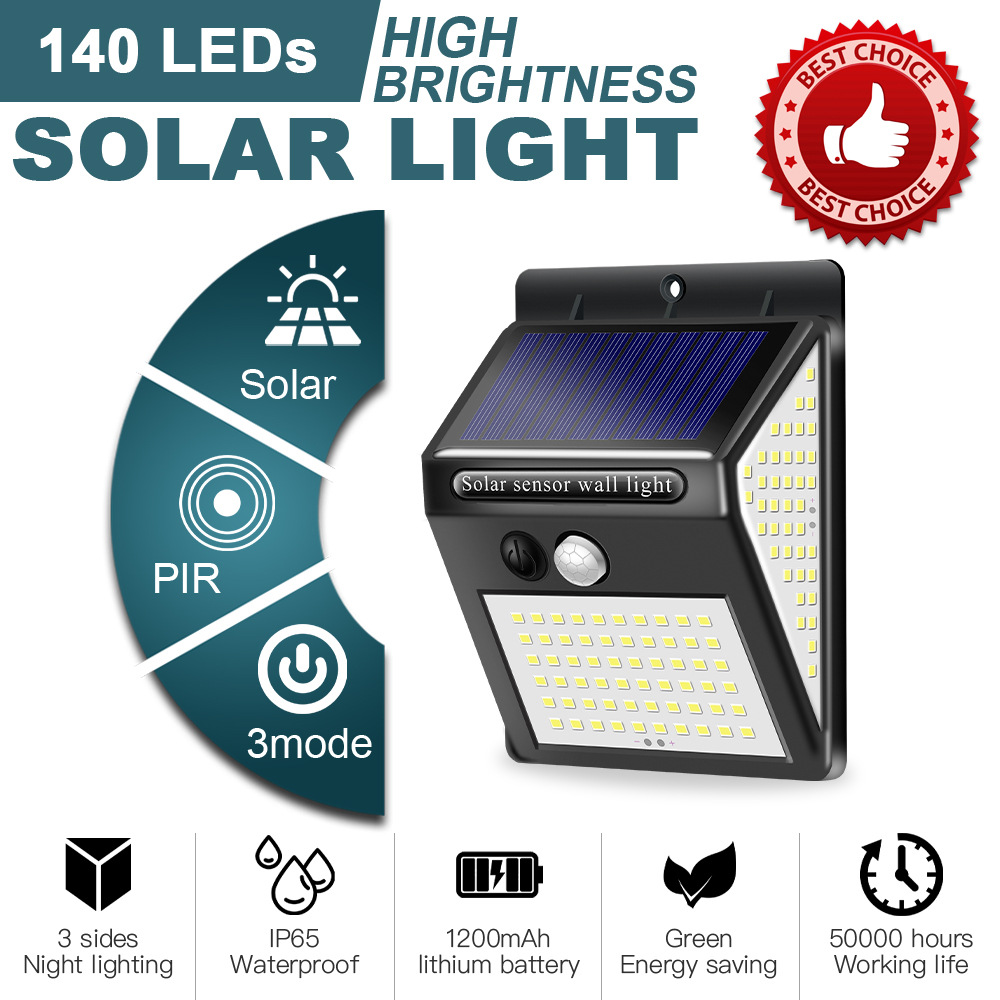Smart Solar LED Outdoor Waterproof Up and Down Luminous Lighting Garden Decoration Solar Lights Stairs Fence Sunlight Lamp