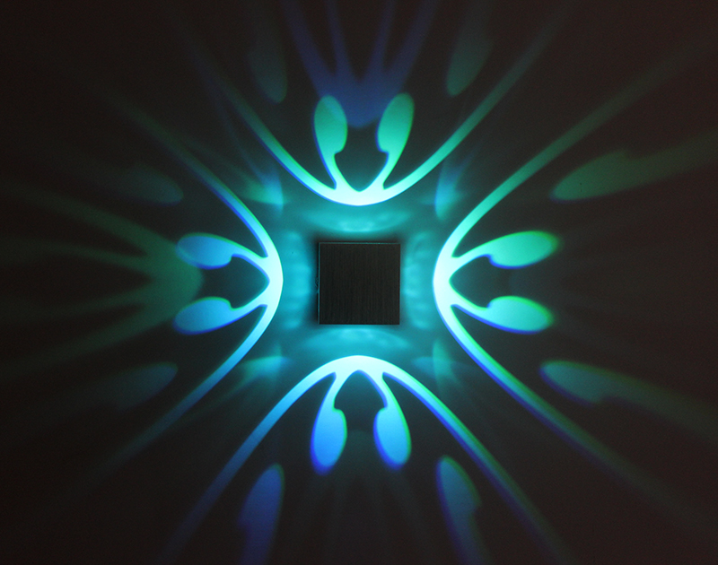 4 Side Butterfly Nordic RGB LED Wall Lamp for Bedroom Decoration Wall Light Living Dinging Room Colorful Indoor Party Lighting