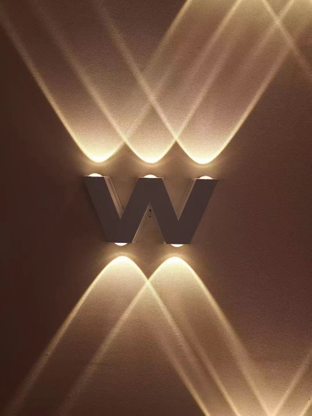 Hagood 3D Led House Numbers Light Outdoor Waterproof Home Hotel Door Plates Stainless Steel Illumilous Sign Address Free Adapter