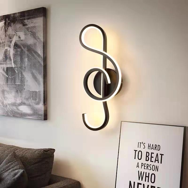 Indoor Interior 22W Muziek LED Wandlamp Op en neer Aluminium Versieren Wandkandelaar Boerderij Wandlamp Slaapkamer Creatief