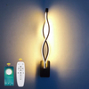 16W Modern Home Decoratiove 2.4G Wall Light Wavy Aluminum High Quality LED Wall Lamp Indoor Fashion Wall Lamp