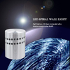 Mixed light of spiral hole wall lamp with factory price and fancy modern indoor night light RGB With Remote Control
