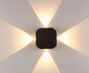 Antique Exterior Wall Lights Aluminum Garden Mounted Lantern Waterproof Outdoor Led Wall Lighting Fixture Black Street Glass