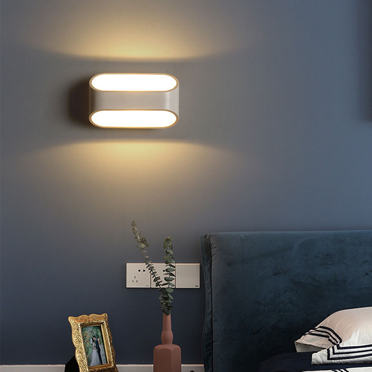 New 5W Wall Lamp Up And Down Indoor Bedside Corridor Aisle Bedroom Staircase Lamp Background Wall Lamp