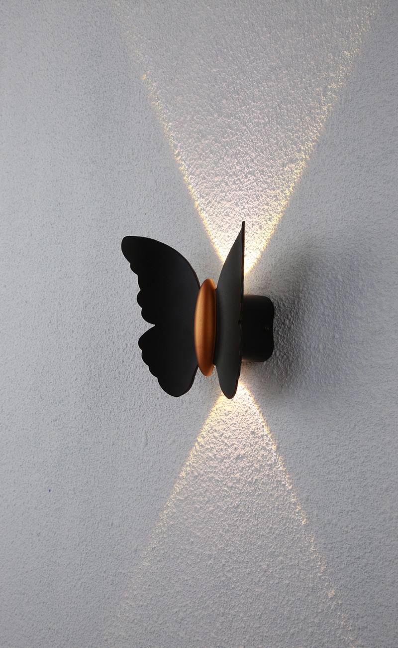 LED Wall Light Butterfly Shaped Outdoor Wall Lamp IP65 Waterproof Wall Light for Garden Decoration Aisle Bracket Light