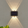  6LED up and down solar wall light outdoor decoration garden courtyard home wall light waterproof luminous outdoor goods