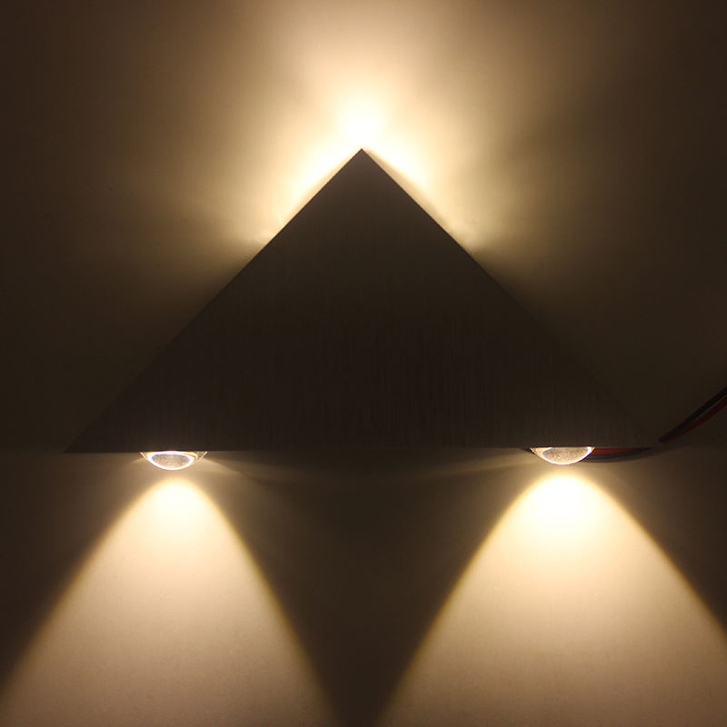 3W9W Modern Triangle Indoor Wall-Mounted LED home wall lamp Aluminum for Home Decoration wall light fixture