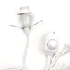 EU Plug Vintage Power Cords Line Switch and E14 Bulb Light Socket Twisted Wire Cord Lamp Holder Himalayan Salt Plug 301 Dimmable