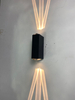 6W 18W black shell three beam wall lamp IP65 waterproof outdoor wall light Garden yard lamp street lamp for garden decoration