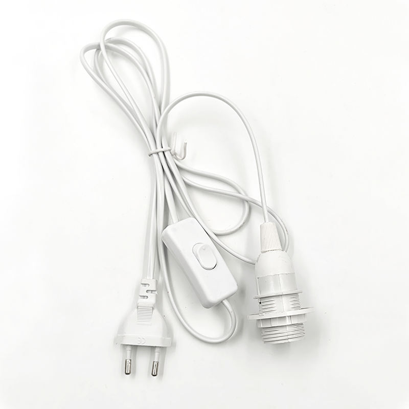 1.8m Power Cord Cable E14 Lamp Bases EU Plug 303 Switch Wire For Pendant LED Bulb E14 Hanglamp Suspension Socket Holder Salt