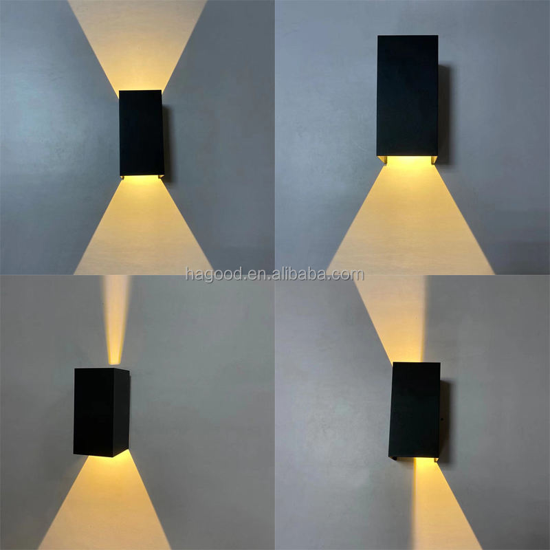 New Up And Down Lamp Led Modern Square IP65 Waterproof Outdoor Home Wall Sconce High Quality Cheap Price
