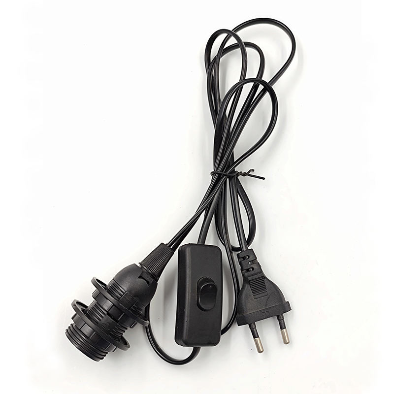 1.8m E14 Dimmer Lamp Base Holder Power Cord Cable Electric Power Dimmer Switch Cord For Himalayan Salt Lamp EU Plug 303 2pcs