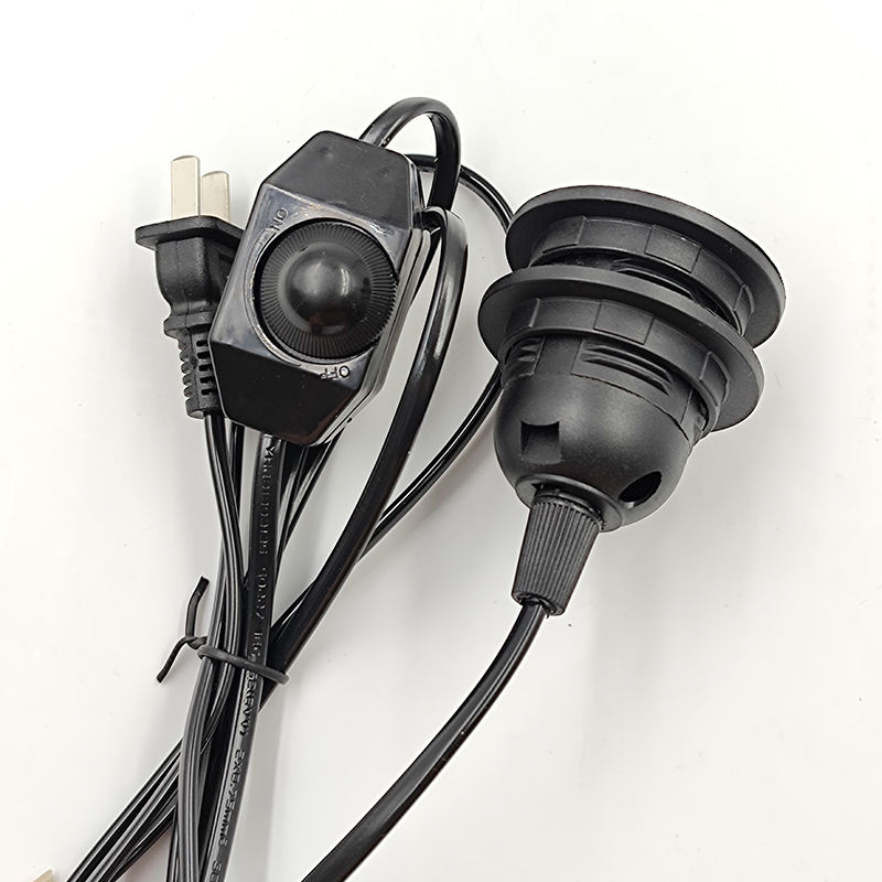 110V 220V 301 Dimmer switch Dimmable Switch E26 double ring Electric wire plug Switch And Wire for LED light