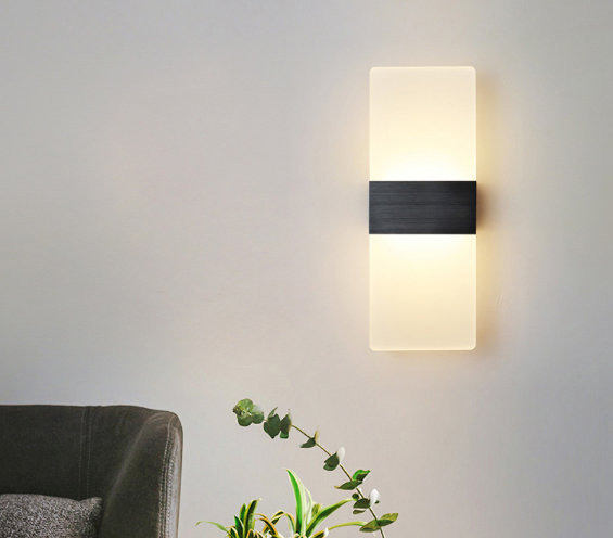 LED Wall Sconces AC85-265V Indoor Square Lights Wall Mount Lamp for Living Room Bedroom Hotel Restaurant Lighting