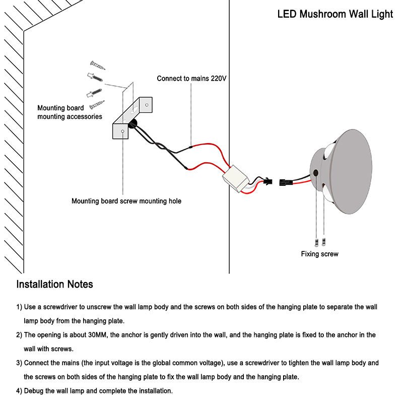 3w 4w 5w Modern Indoor LED Wall Lamp Up And Down Decorative Wall Mounted Wall Light