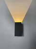 12W 20CM Black and White Cube waterproof LED wall lamp ip65 Wall Light square Porch Garden Up and Down