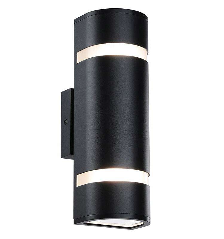 Modern Black Water Proof Wall Mount Light Aluminum Wall Sconce 2 Light Outdoor Wall Light AC85-265 Up And Down Lamp