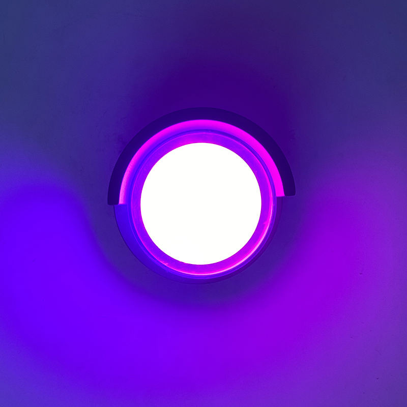 New Acrylic Waterproof Wall Lamp Round Warm Light Cold Light RGB with Controller Decoration Modern Wall Light