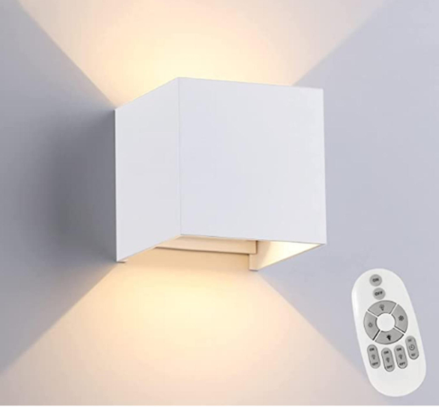 Square Led Wall Lights Outdoor Aisle Corridor Dimmable Multicolor Up Down Lamp With Motion Sensor for Wall KTV Bar Bedroom