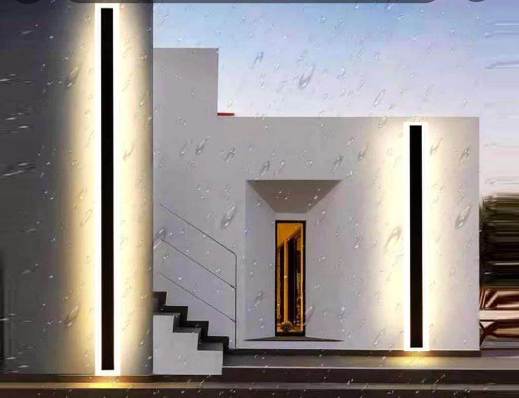 LED Aluminum Modern Garden Rectangular waterproof wall lamp
