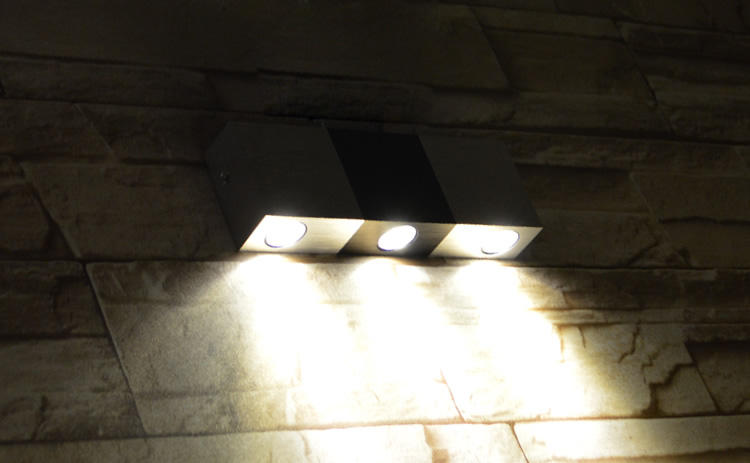 3W Led Aluminum Wall Lamp Square Wall Sconce Restaurant Living Room Bedroom Bedside Indoor Rectangular Wall Lamp