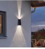 Solar Wall Washer Outdoor Garden Home Wall Lamp Waterproof Up and Down Lighting Lamp Villa Decorative Garden Wall Lamp