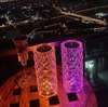 Crystal Led Lamp Romantic Rose Table Lamp Led Table Lamp RGB Color-changing Table Lamp Living Room Bedroom Table Lamp Girl Gift