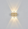 Gold Simple Modern Style Aplique Led Pared Wandlampe Waterproof Lamp Fixture Luminous Lighting Sconce Indoor Decoration Light