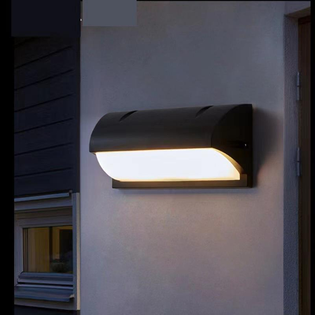 12W LED outdoor wall lamp Waterproof led wall light simple aisle stairs courtyard light balcony wall light super bright