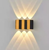 LED IP65 Waterproof Indoor Outdoor Wall Lamp Rectangle Light Up And Down Luminous Body Outdoor Wall Sconce