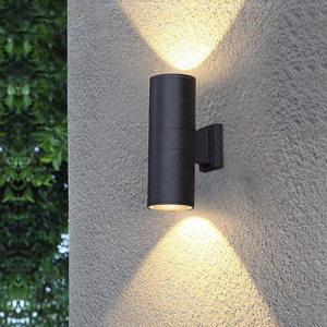 6W COB Up And Down Dual-Head Outdoor Led Wall Light Wall Lamp Cylinder Indoor Balcony Fixture Waterproof IP65 Porch Lamp