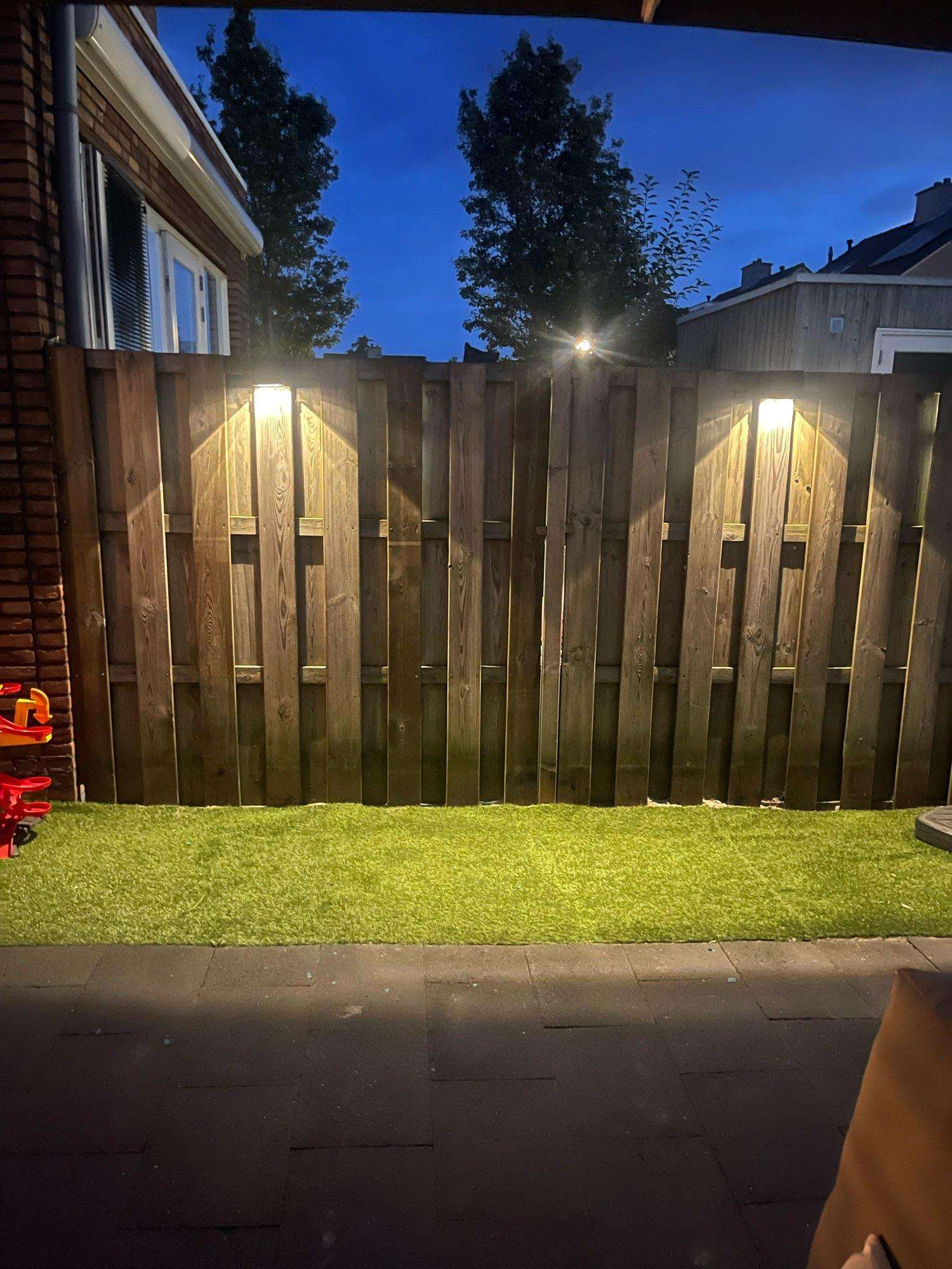 LED Solar Outdoor Light Control Induction Courtyard Decoration Solar Fence Wall Light Semi-circular Energy-saving Street Light
